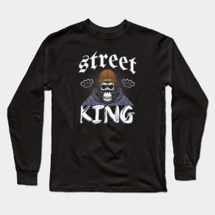 Gorilla Skull Street King Long Sleeve T-Shirt